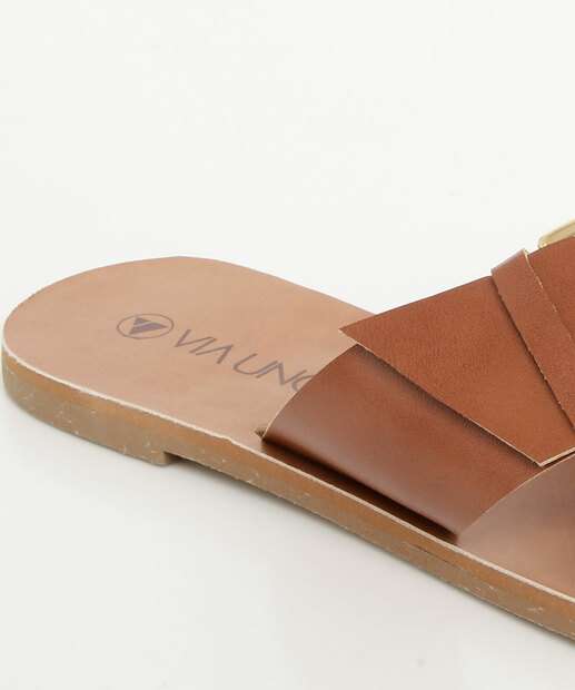 Rasteirinha Feminina Via Uno Caramelo