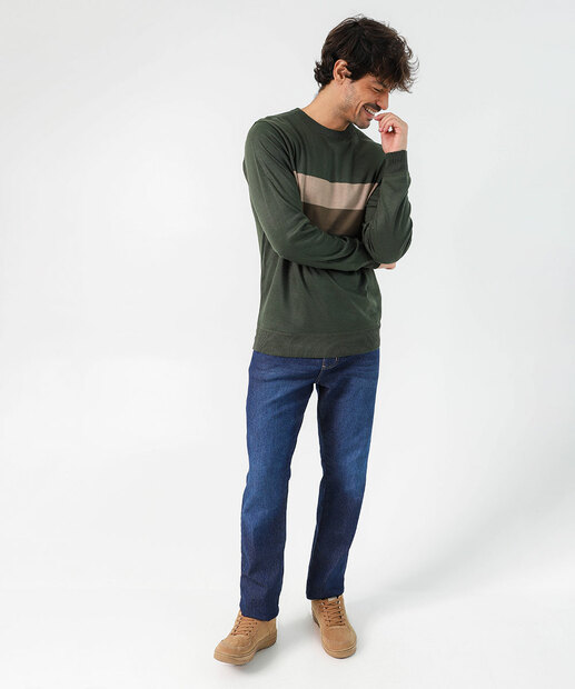 Image_Calça Masculina Jeans Skinny Bolsos Azul Escuro