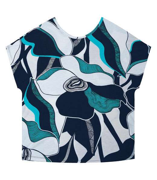 Blusa Feminina Estampada Rovitex Azul