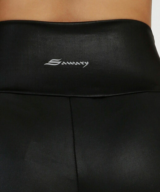 Short Feminino Fitness Cirrê Estampa Animal Print Sawary