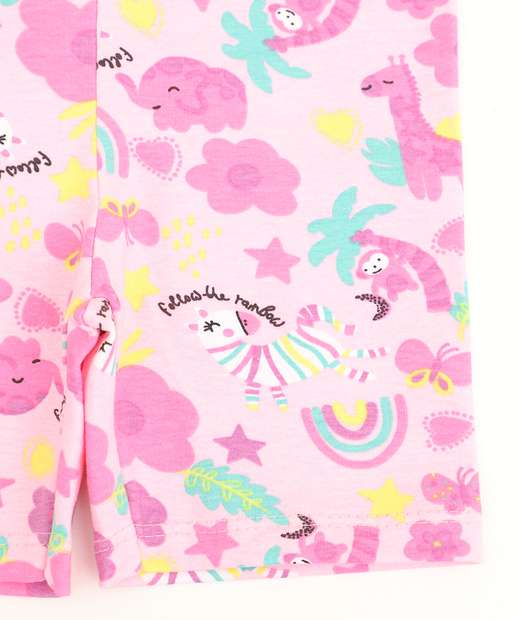 Bermuda Infantil Ciclista Estampada Marisa Tam 1 a 3