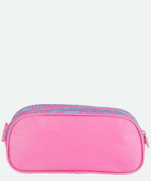 Estojo Escolar Infantil Barbie Rosa