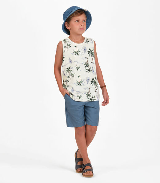 Regata Masculino Cotton Leve Trick Nick Bege