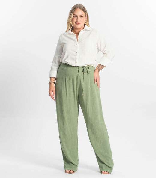 Calça Feminina Reta Secret Glam Verde