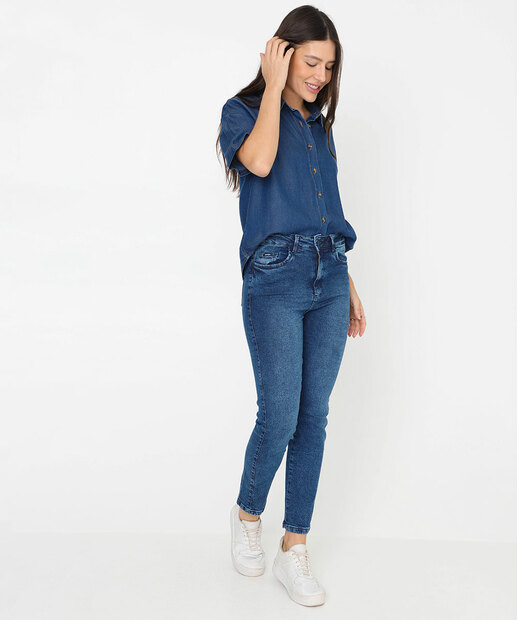Image_Calça Jeans Feminina Skinny Cintura Alta Biotipo