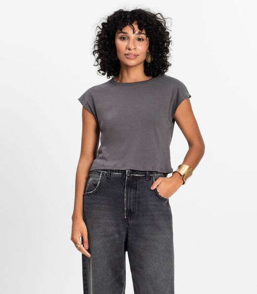 Blusa Feminina Infinita Cor Cinza