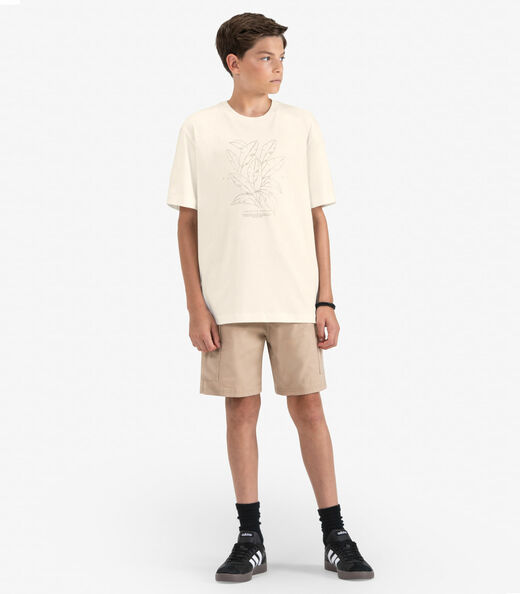 Image_Camiseta Juvenil Masculina em Meia Malha Minty Bege