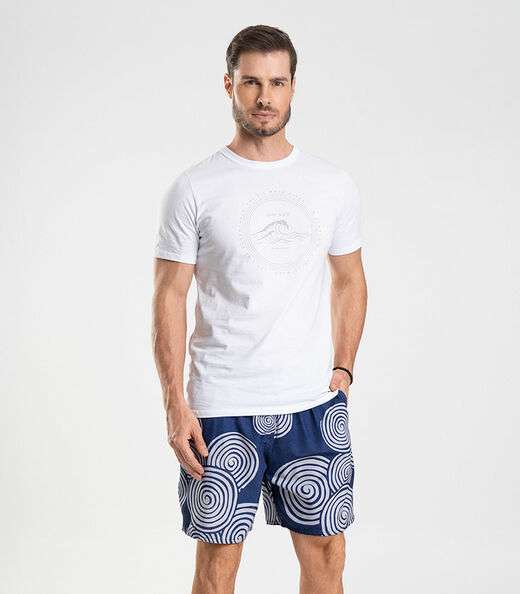 Image_Bermuda Masculina De Microfibra Long Bong Azul