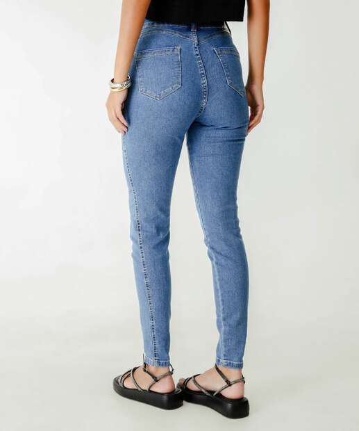 Calça Feminina Skinny Strass Zune Jeans