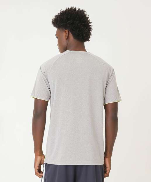 Camiseta Masculina Fitness Recorte Manga Curta MR