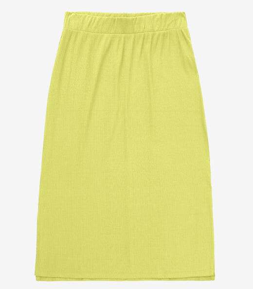 Image_Saia Midi Canelada Infinita Cor Amarelo