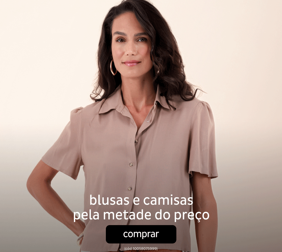 Blusas e Camisas Pela metade do preço