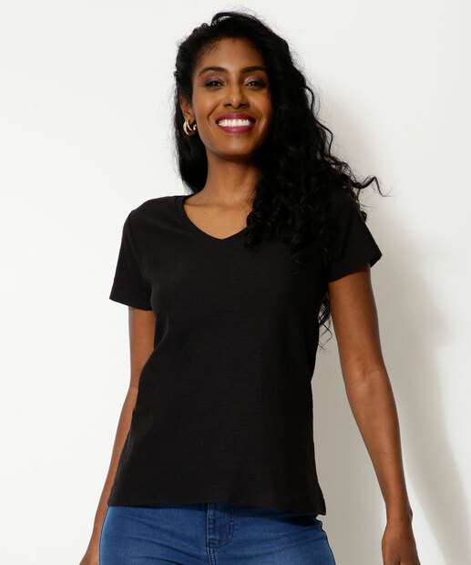 Blusa Feminina Flamê Manga Curta Marisa