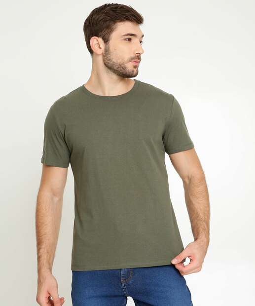 Camiseta Masculina Básica Manga Curta MR