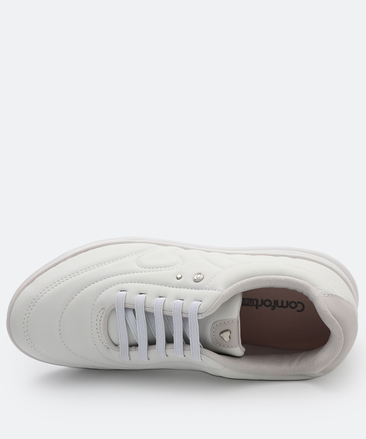Tênis Casual Feminino Comfortflex Branco