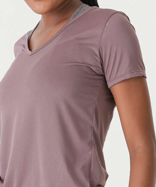 Blusa Feminina Fitness Dry Fit Marisa Roxo
