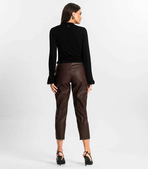 Calça Feminina Courino Endless Marrom