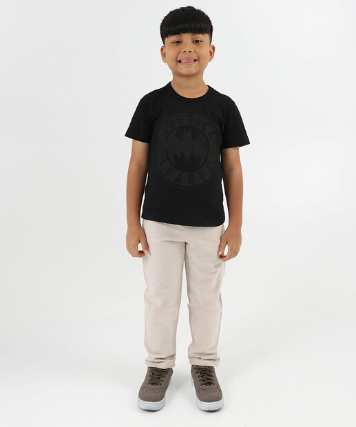 Camiseta Infantil Batman Warner Bros Tam 4 a 10 Preto
