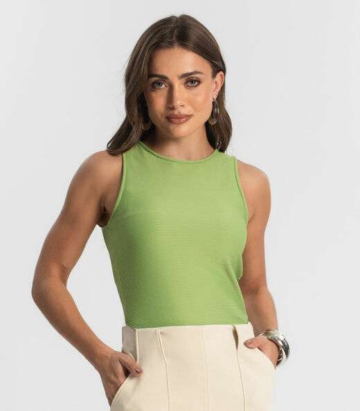 Regata Feminina em Poly Gorgurinho Endless Verde