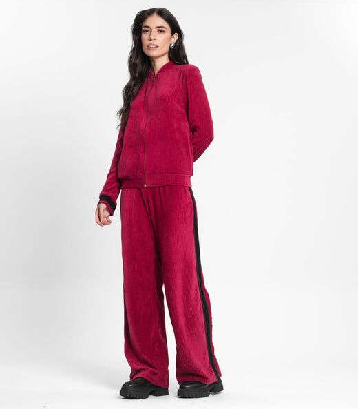 Conjunto Feminino Jaqueta Com Calça Endless Vermelho