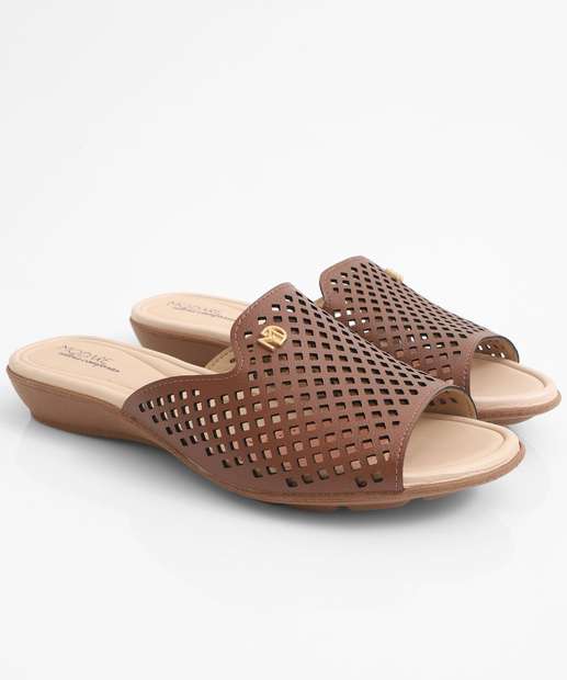 Tamanco Feminino Salto Grosso Modare Marrom