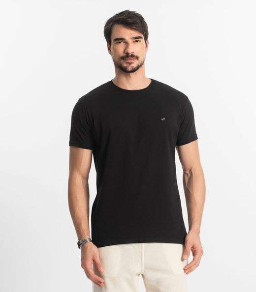 Camiseta Masculina Básica Select Preto