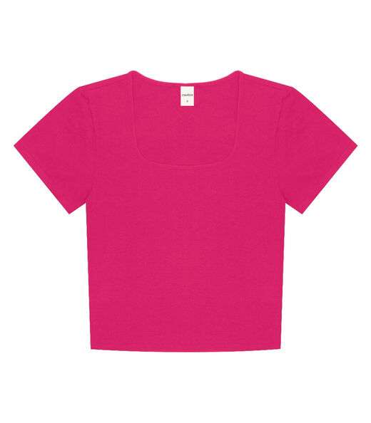 Blusa Cropped Feminina Rovitex Rosa