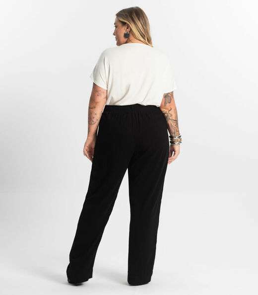 Calça Feminina Reta Secret Glam Preto