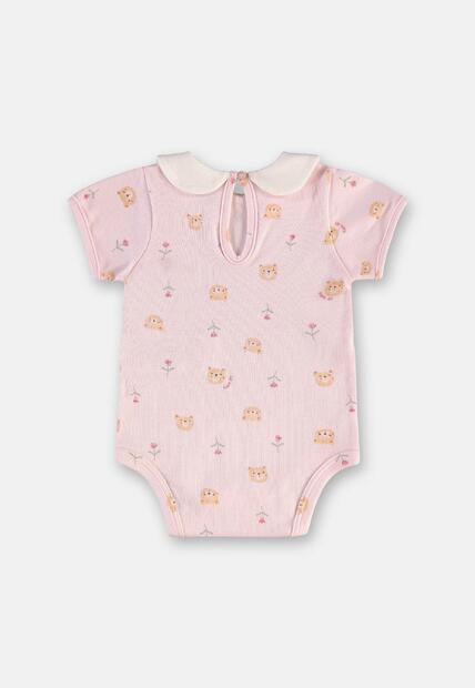Conjunto Body Short Bebê Menina Up Baby