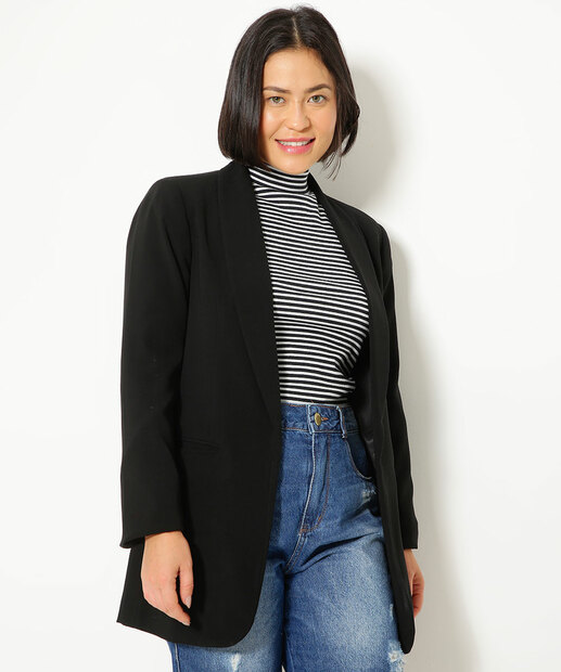 Blazer Feminino Social Alongado Marisa