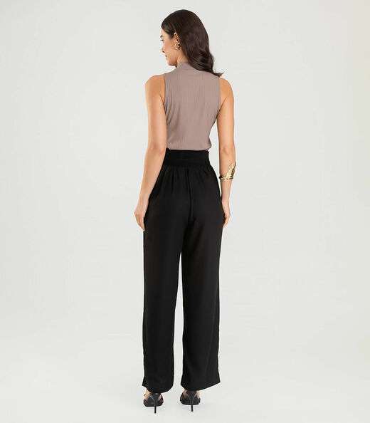 Regata Gola Alta Feminina Dianna Marrom