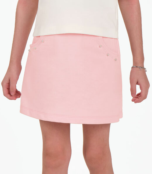 Conjunto Blusa com Shorts Saia Trick Nick Bege