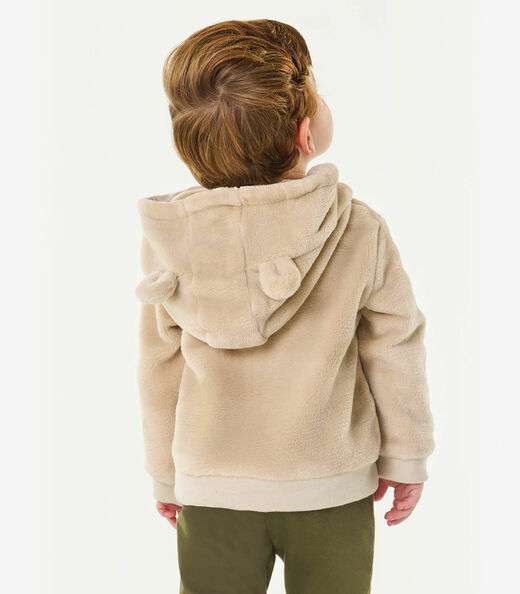 Jaqueta com Capuz Trick Nick Bege