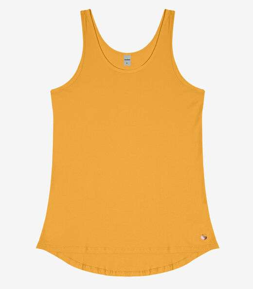 Regata Feminina Básica em Viscotorcion Rovitex Amarelo