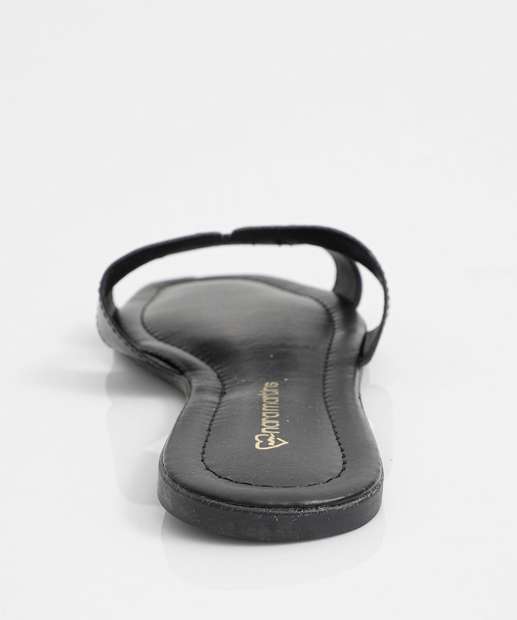 Rasteirinha Feminina Tiras Transpassadas 