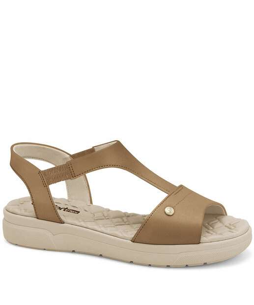 Image_Sandália Feminina Flatform Tiras Comfortflex Marrom