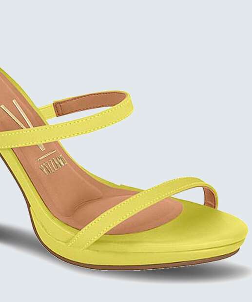 Sandália Salto Fino Feminina Tiras Vizzano 