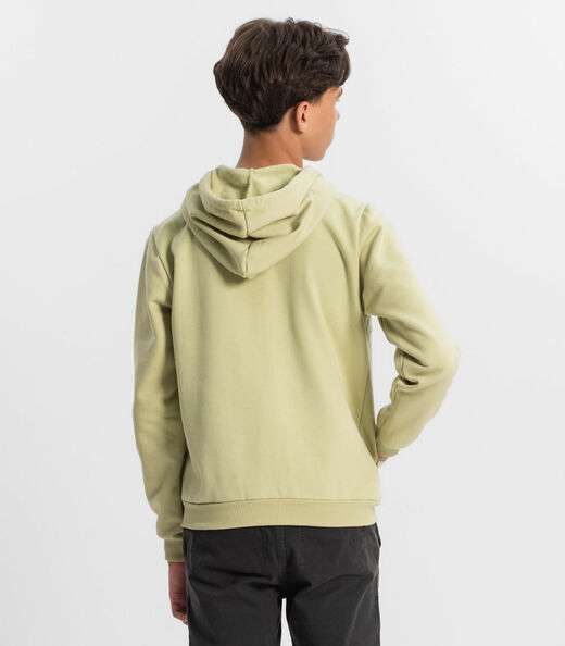 Blusão Juvenil Masculino Com Capuz Minty Verde