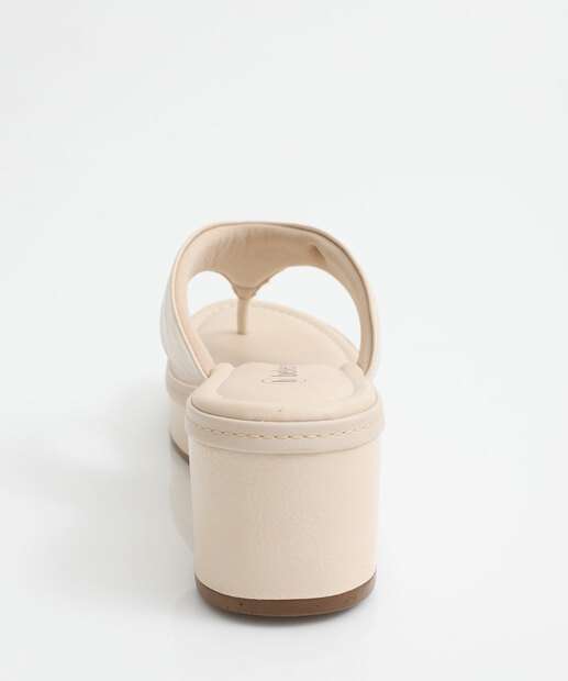 Tamanco Feminino Flatform Verniz Bebecê Bege