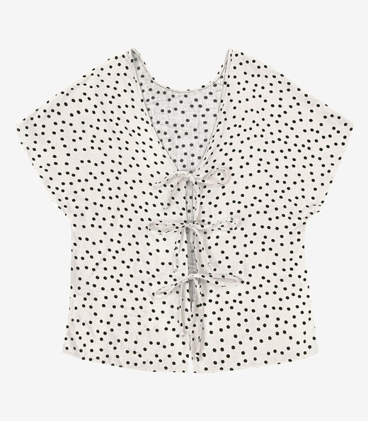 Image_Blusa Feminina Viscose Acetinada Estampada Endless Bege