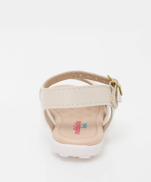 Sandália Infantil Tiras Molekinha Off White