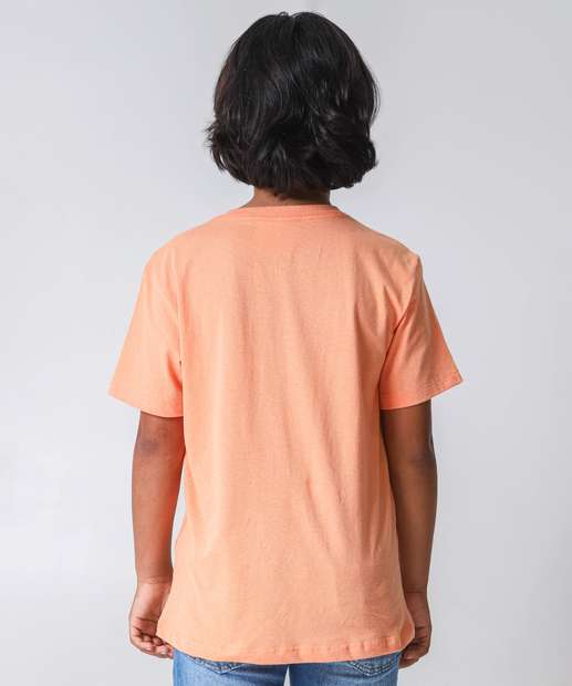Camiseta Juvenil Estampada Marisa Tam 10 a 16 Laranja