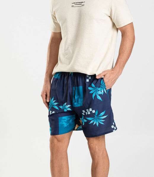 Bermuda Masculina De Microfibra Long Bong Azul