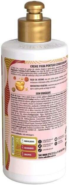 Creme de Pentear Salon Line Sos Ricino Queratina 300ml