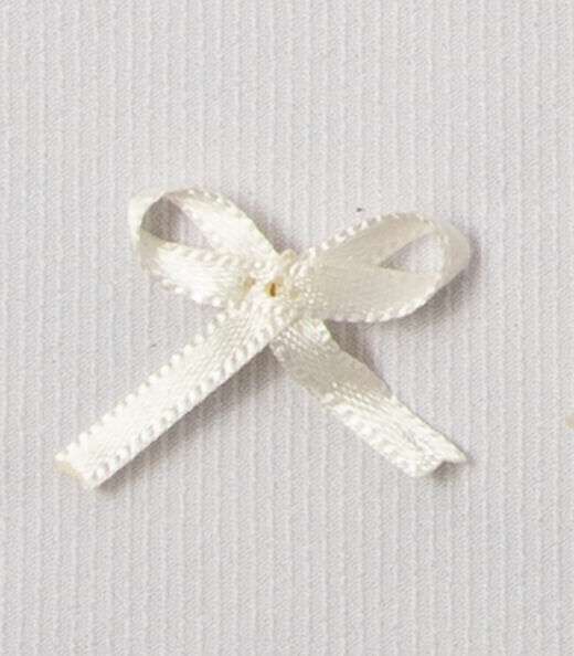 Aplique Laço Cetim Com Strass Rovitex Aviamentos Bege