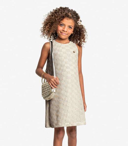 Image_Vestido Infantil Em Tricot Trick Nick Bege