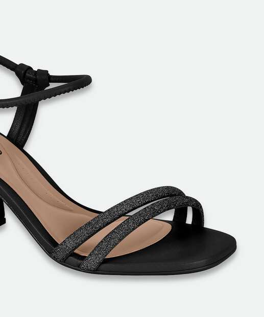 Sandália Salto Grosso Feminina Beira Rio 8436213 Preto