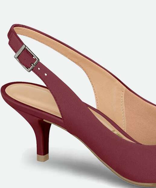 Scarpin Feminino Slingback Salto Fino Vizzano 