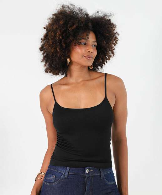 Image_Blusa Regata Feminina Canelada Sem Costura Marisa Preto