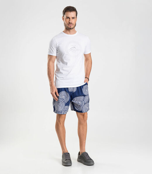 Bermuda Masculina De Microfibra Long Bong Azul